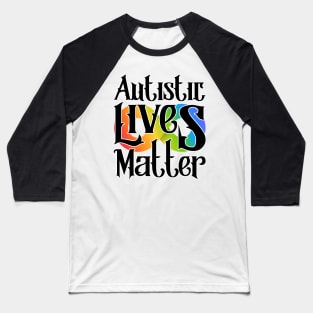 Autism Lives Matter infinity symbol gradient Baseball T-Shirt